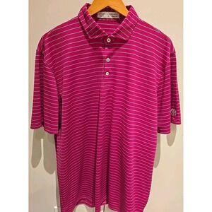 Holderness & Bourne Men's Striped Performance Golf Polo, XL, Tailored Fit.